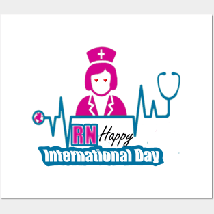 Registered Nurse Happy International Day Posters and Art